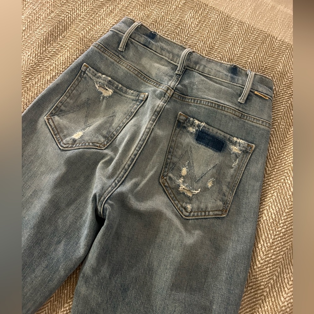 Mother Denim The Hustler Ankle Fray Jeans - Picture 9 of 13